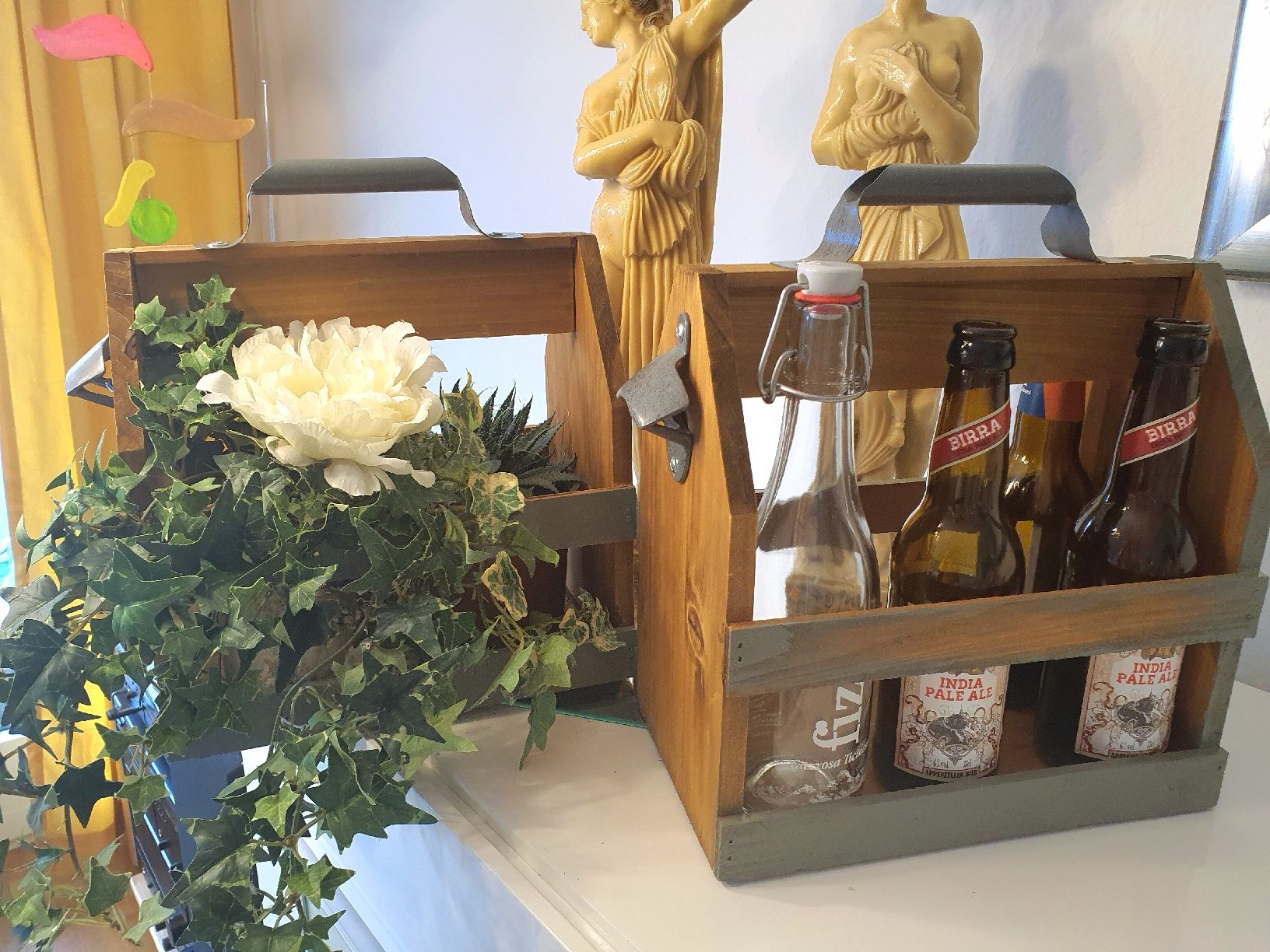 Casse di vino e birra: Bierkiste, Dekokiste, Männerhandtasche Geschenkidee – Nuovo (secondo la descrizione) da Altdorf UR venduto da BLACKGARLIC 2