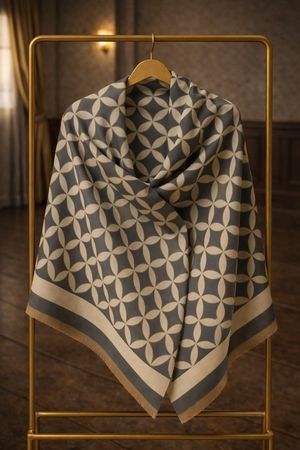 Sciarpa geometrica donna nuova 180*90