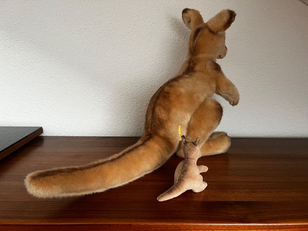 Peluche Kangourou Kango avec bébé