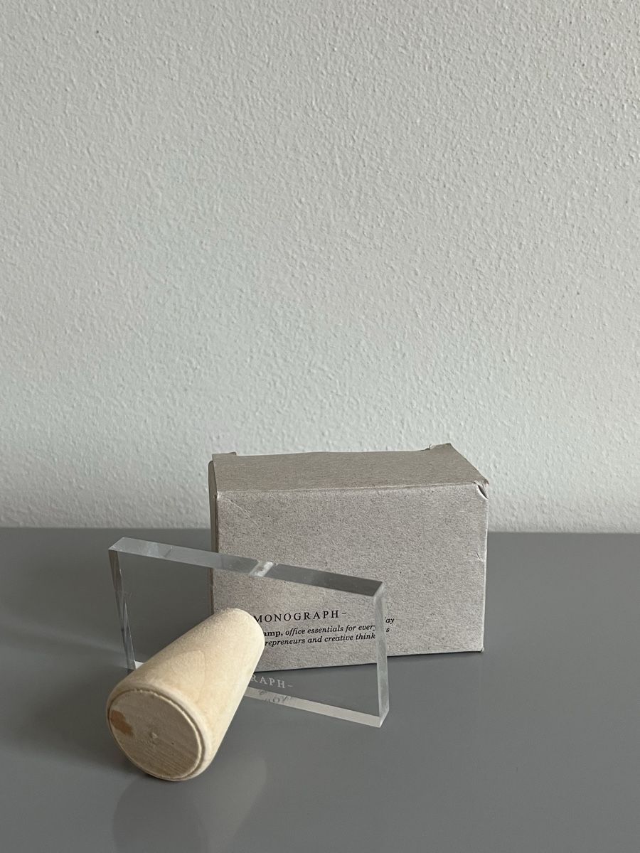 Timbri: Monograph Acryl-Stempelblock (neu) – Nuovo e nell'imballaggio originale da Zürich venduto da Mel_Meli 1