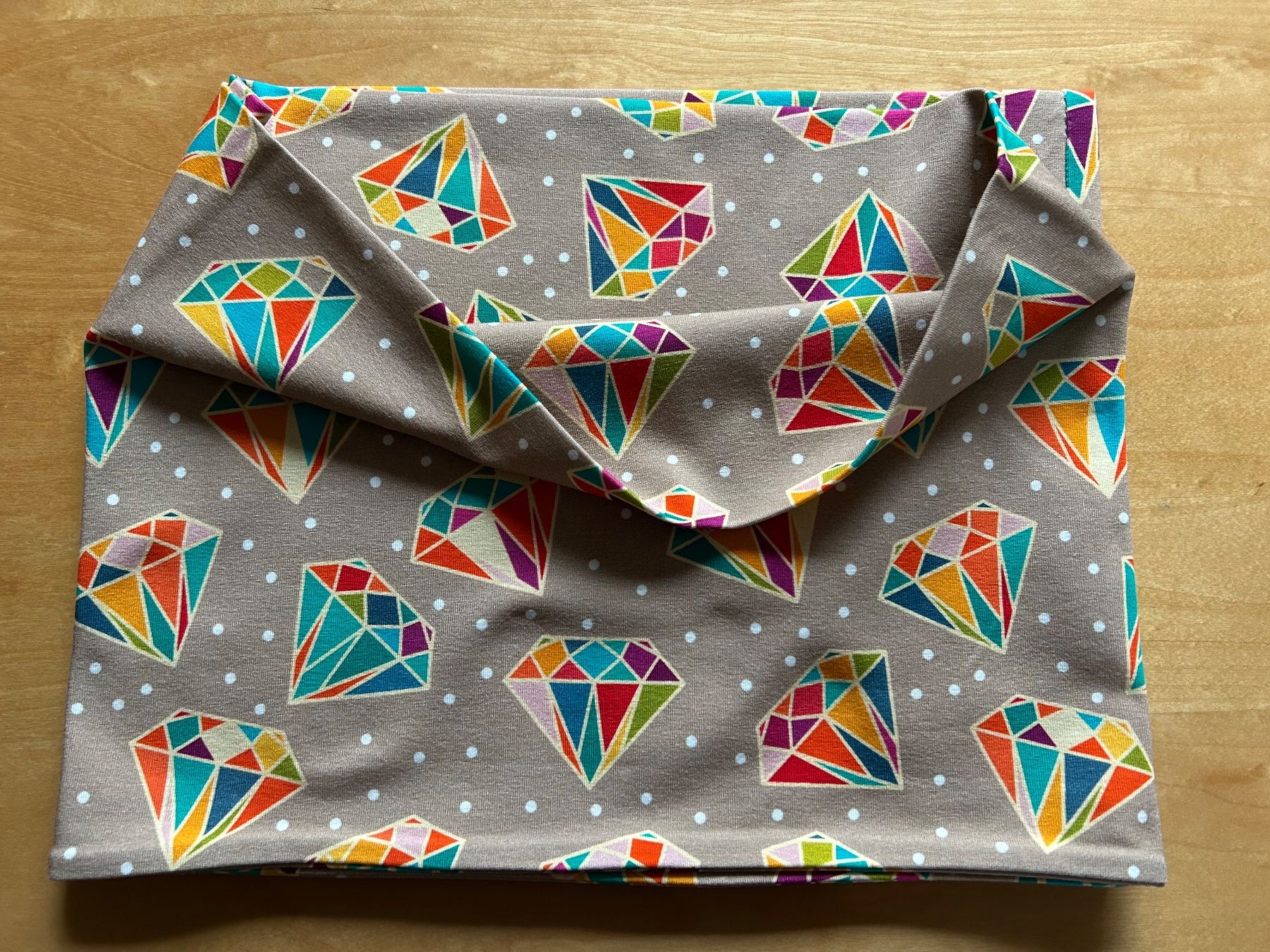 Foulard & Sciarpe: Loop -Schlauchschal - Baumwoll-Jersey - Handarbeit- Unikat – Nuovo e nell'imballaggio originale da Riniken venduto da KreativImKopf 1
