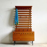 Teak Vintage Wandgarderobe und Schuhschrank vitra madmen