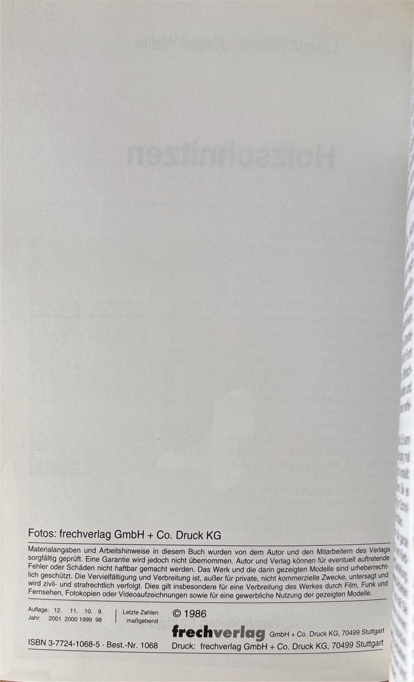 Libri: Wieser Lorenz, Holzschnitzen – Usato da Sarnen venduto da Livres 1