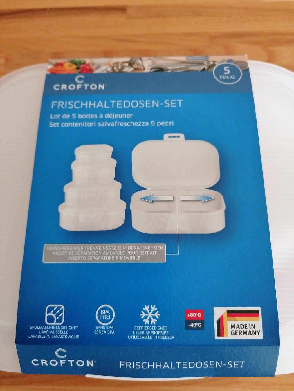 5 Frischhaltedosen Crofton neu & OVP (Neu und originalverpackt) in Kaltbrunn für CHF 1 – mit Lieferung auf Ricardo kaufen