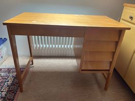 Holzschreibtisch, wooden desk - 98 × 54 × 73 cm. 