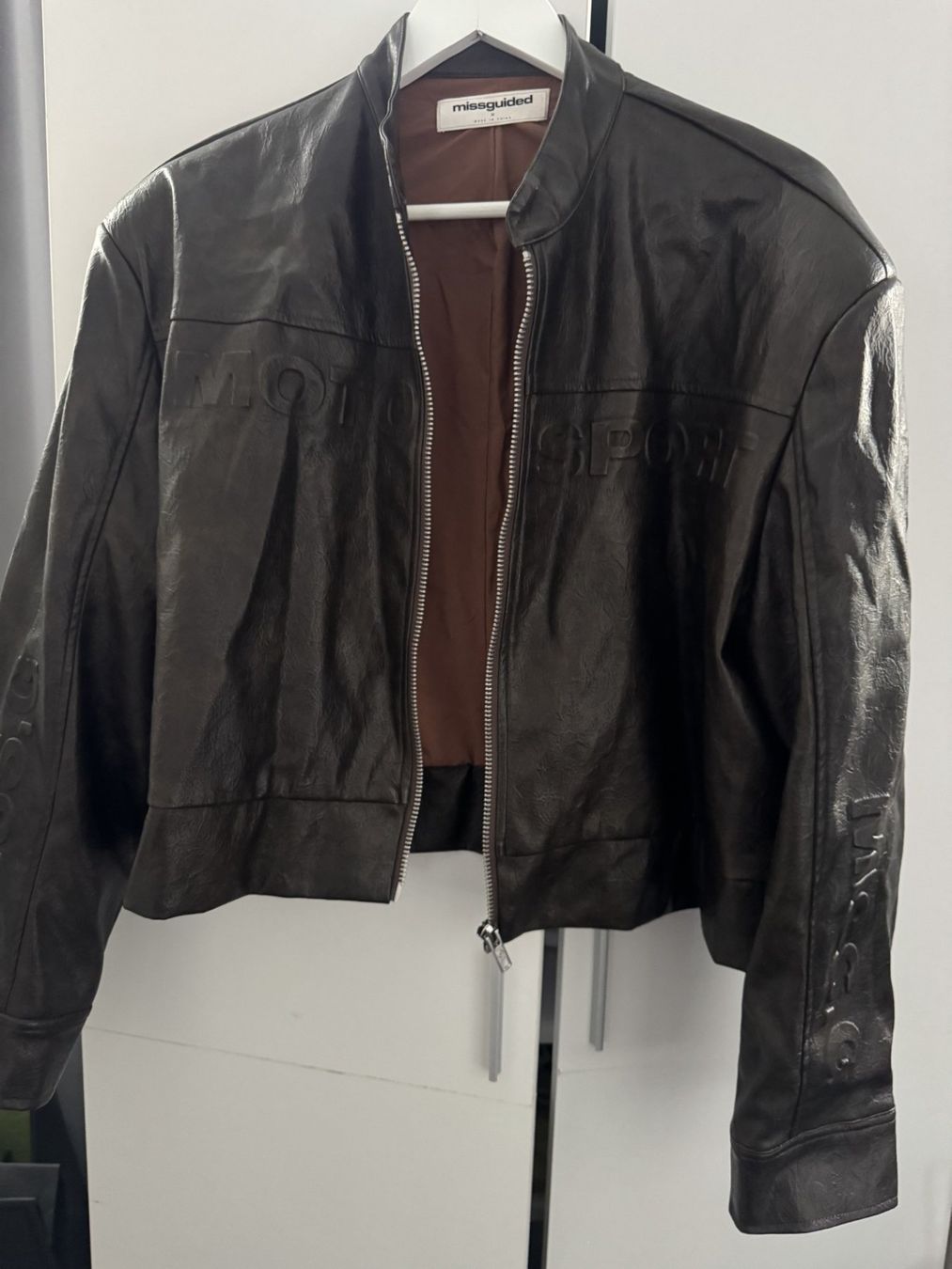 Giacche: MISSGUIDED jacke aus Kunstleder – Usato da Winterthur venduto da fad04 2