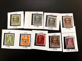 Altdeutschland Lot  1919/20 m. Aufdruck Bayern gest. (3617)