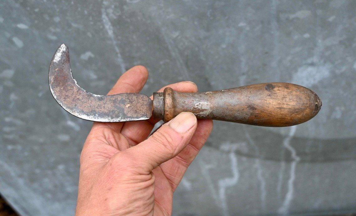 Alle Werkzeuge: ANTIKE Handsichel Länge ca. 20.5cm – Gebraucht aus Pfaffhausen von mono_rec 2