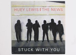 7" HUEY LEWIS & THE NEWS - STUCK WITH YOU 1986