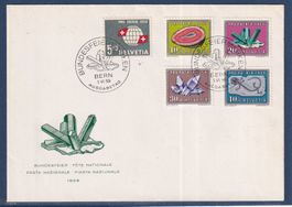 FDC Pro Patria 1959 - Minéraux / Mineralien