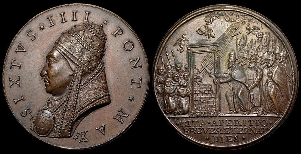Medaillen: Rom, Sixtus IV, Bronzemedaille – Gebraucht aus Chiasso von Novamarketing