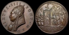Rom, Sixtus IV, Bronzemedaille