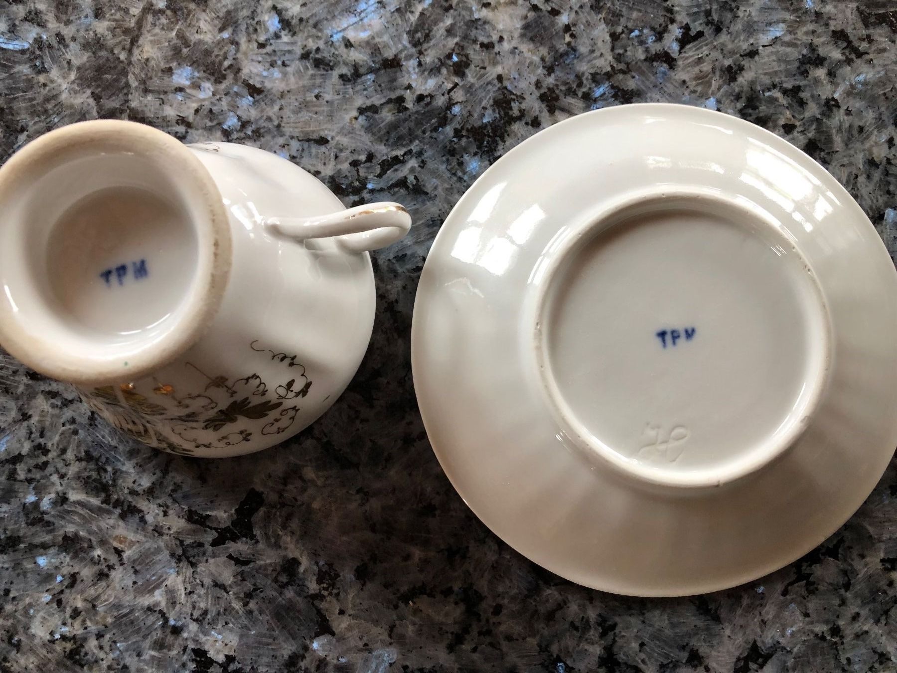 Tazze: Antike Tasse von TPM 1845/1846 – Usato da Schübelbach venduto da Dolly990_2 2