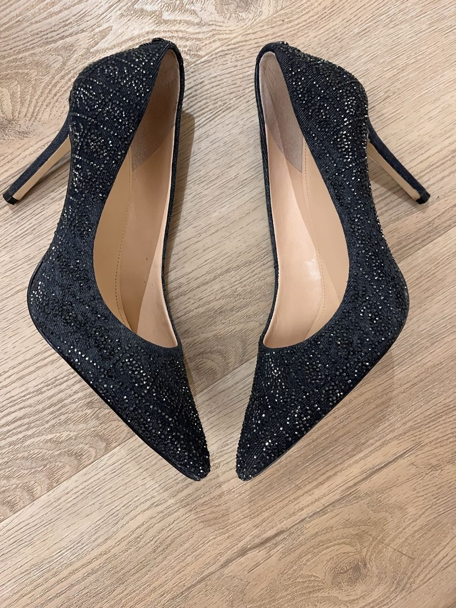 Scarpe da donna: Stiletto jeansblau mit Glitzer – Usato da Zürich venduto da WintiZH14 4