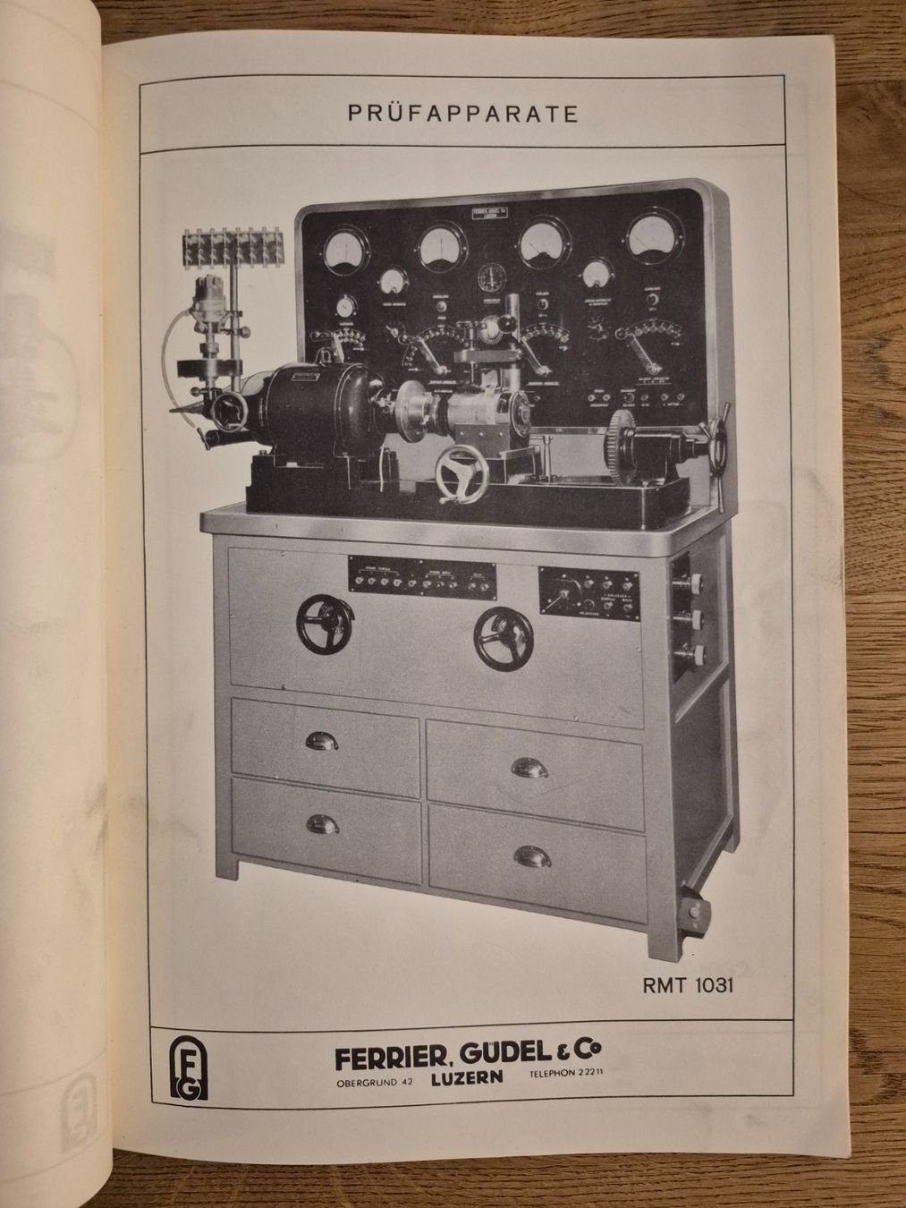 Libri: Ferrier, Güdel & Co. Luzern - Prüfapparate - Katalog – Usato da Balsthal venduto da Palcivalle 2
