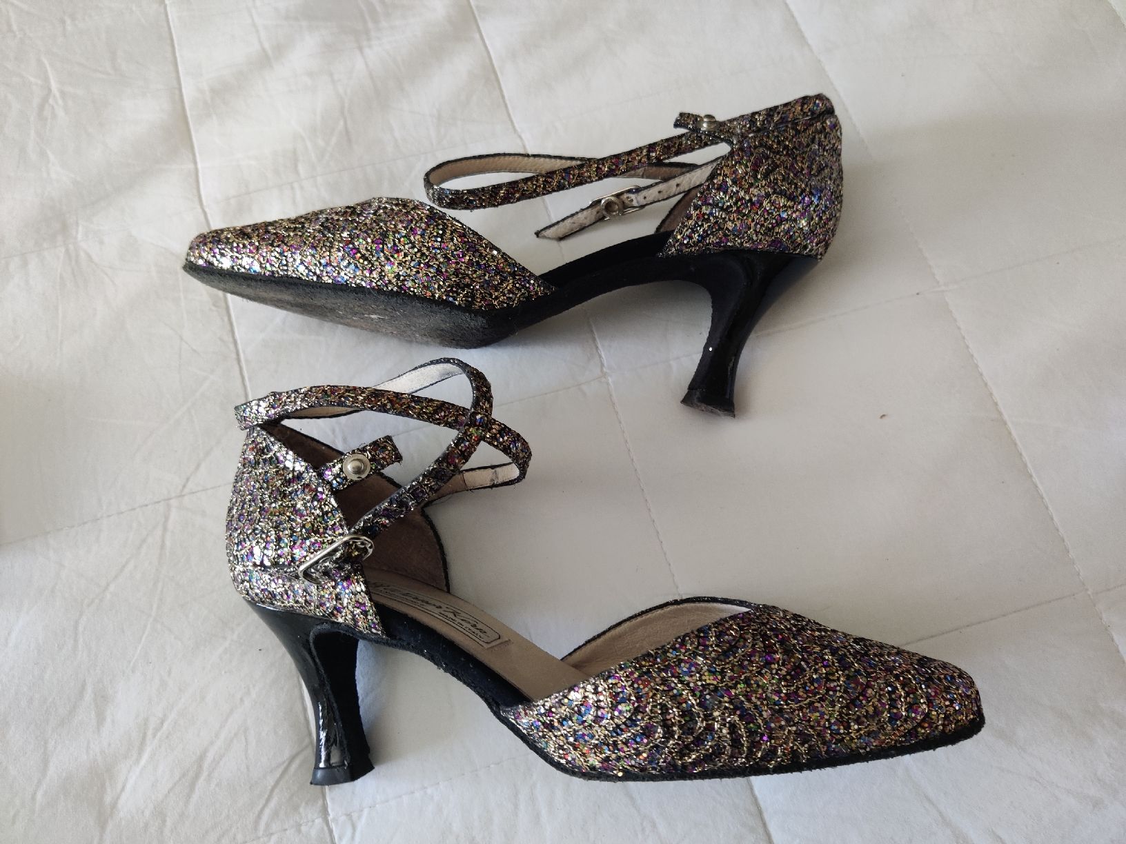 Scarpe da donna: WERNER KERN Danse Shoes sparkly multi coloured + brush – Nuovo (secondo la descrizione) da Neirivue venduto da naz_z28w