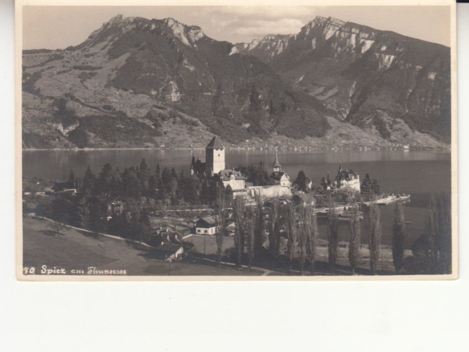Ansichtskarten: Spiez ca. 1930 – Gebraucht aus Bürglen TG von StampGraf