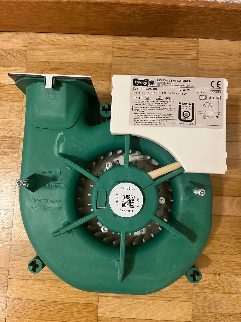 Helios Ventilatori: Helios Ventilator ELS-VN60 – Usato da bern venduto da sanducci 3