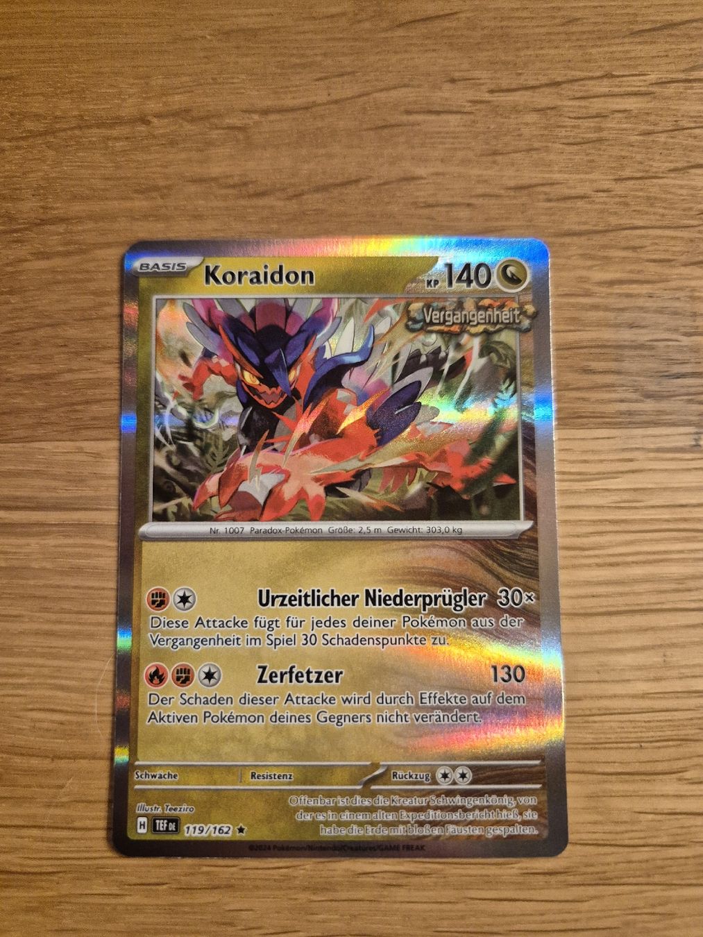Pokémon Carte collezionabili: Koraidon Reverse Holo Pokemon TEF 119/162 DE – Nuovo (secondo la descrizione) da Altdorf UR venduto da Josi5588 1