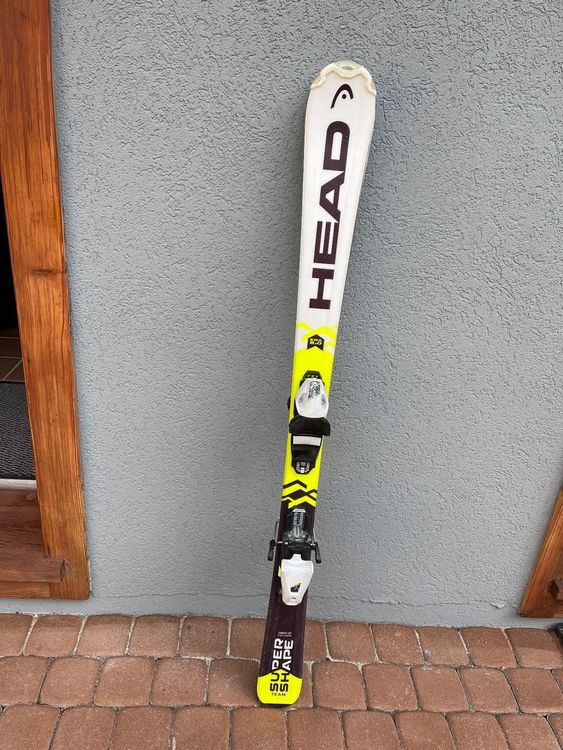 skis enfant/junior HEAD SUPERSHAPE TEAM, green + Tyrolia LR 7.0