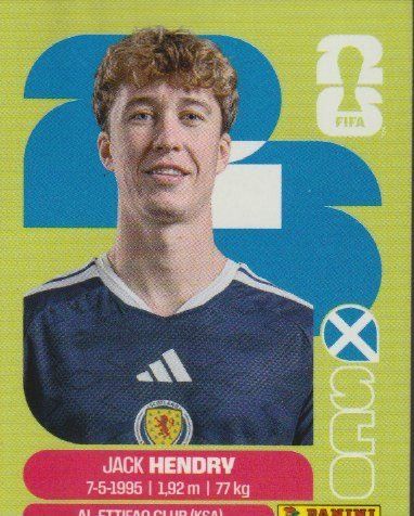Panini Carte collezionabili: FIFA WORLD CUP 2026 Panini Sticker SCO 3 JACK HENDRY – Nuovo (secondo la descrizione) da Vezia venduto da Aquarius_Age