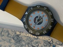 Swatch Scuba 200  Armbanduhr -  fehlender Batteriedeckel‪
