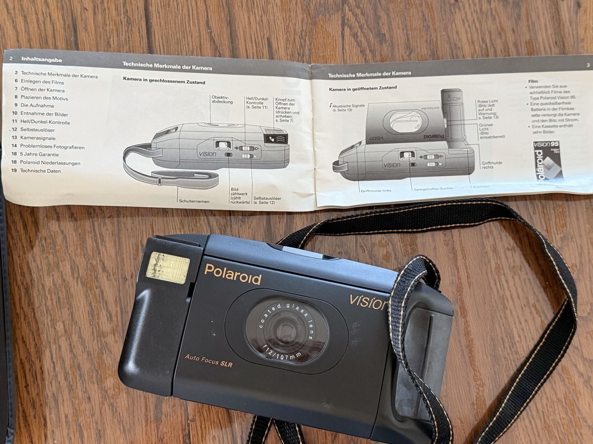Polaroid Fotocamera: Polaroid Vision Auto Focus SLR mit Tasche & Anleitung – Usato da Zürich venduto da Gadgets2020 8