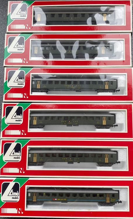 Lot De 2 Voitures Voyageurs SBB CFF – Lima – Échelle O – Occasion Bon état