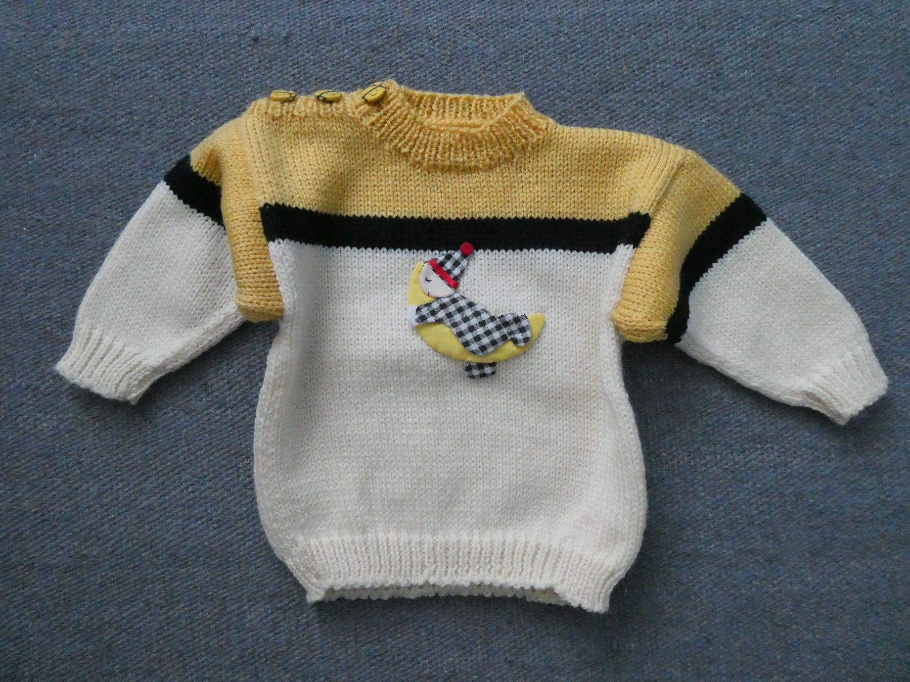 Maglioni & Felpe: Kinderpulli selbst gestrickt Gr. 62/68 – Nuovo (secondo la descrizione) da Zürich venduto da Turner_18