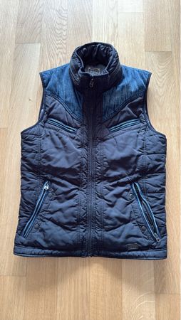Herren Gilet, Diesel, Grösse S, Schwarz/Dunkelblau