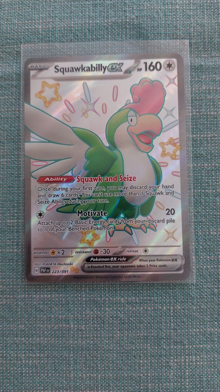 Pokémon Carte collezionabili: Squawkabilly ex shiny Fullart Paldean Fates – Nuovo (secondo la descrizione) da Bellinzona venduto da Pagur