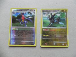 2 Pokémon Sammelkarten 2007 Text Deutsch glänzend 120/130 KP