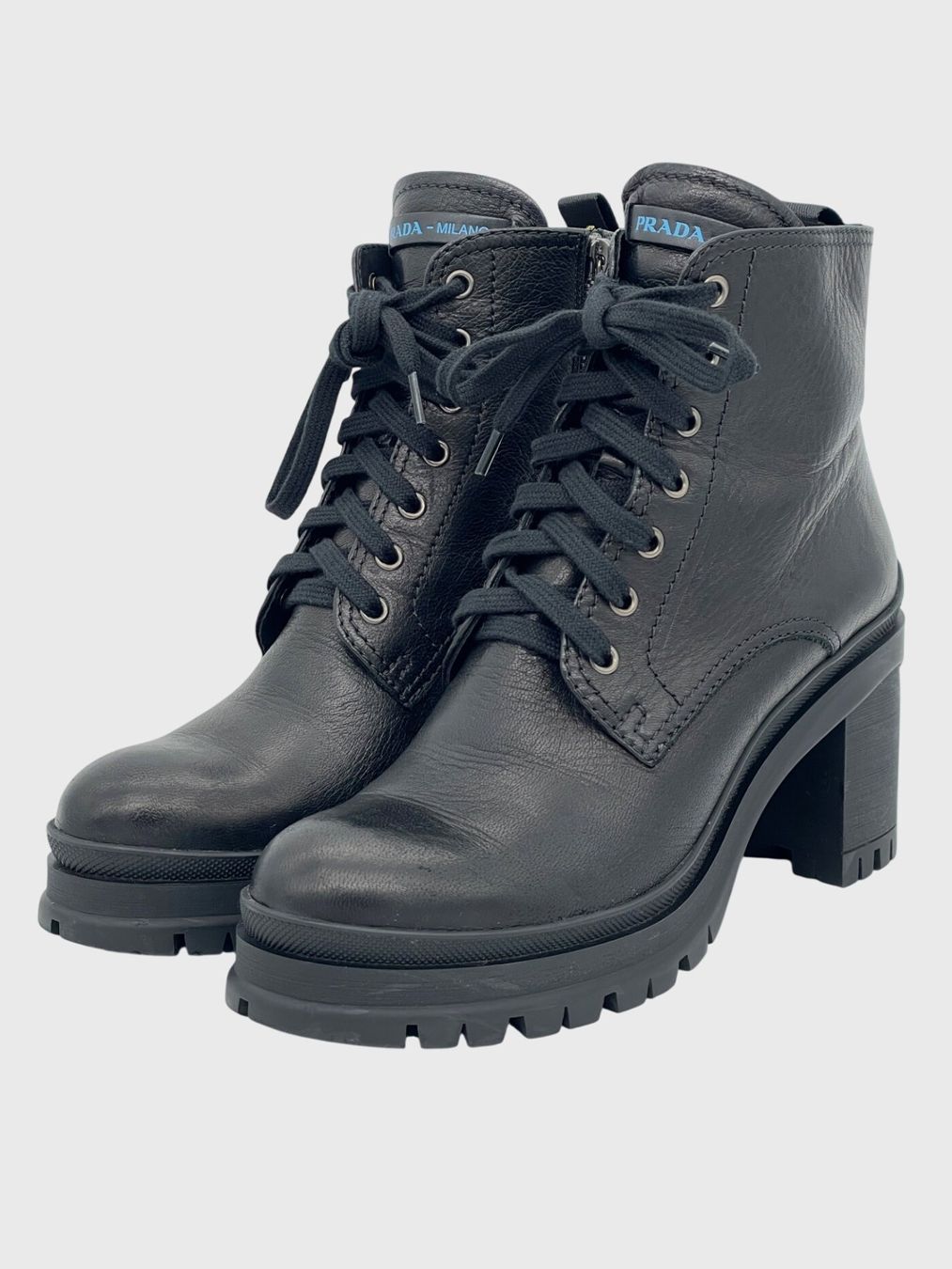Prada Damenschuhe: Prada Block Heel Ankle Boot EU 38 Schwarz – Gebraucht aus Zürich von shoe_shop 2