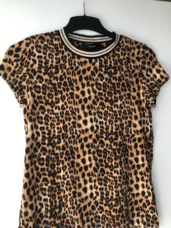 Damen T-Shirt Hallhuber Leo Print Grösse M guter Zustand
