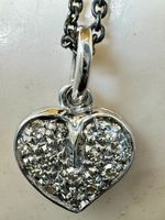 Neuer Herz-Anhänger Weissgold 750 - mit Diamanten
