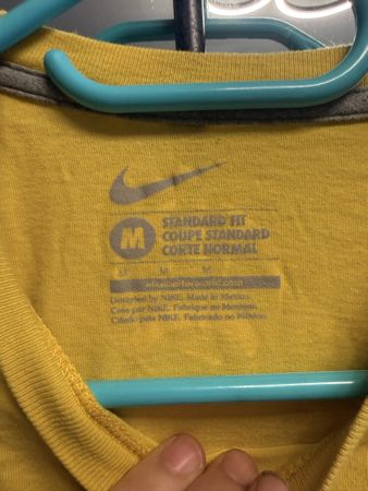 Nike T-Shirt Football Gelb Grösse M Sommer Frühling Top Zust