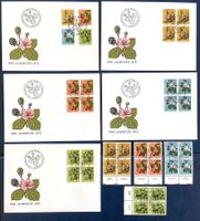 1973 Pro Juventute FDC + FDC Viererblock + Serie 4er ET Tabs