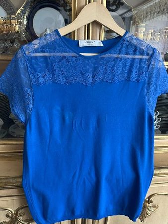 Bluse Top T-shirt von Blue Girl hergestellt in Italien Gr. L
