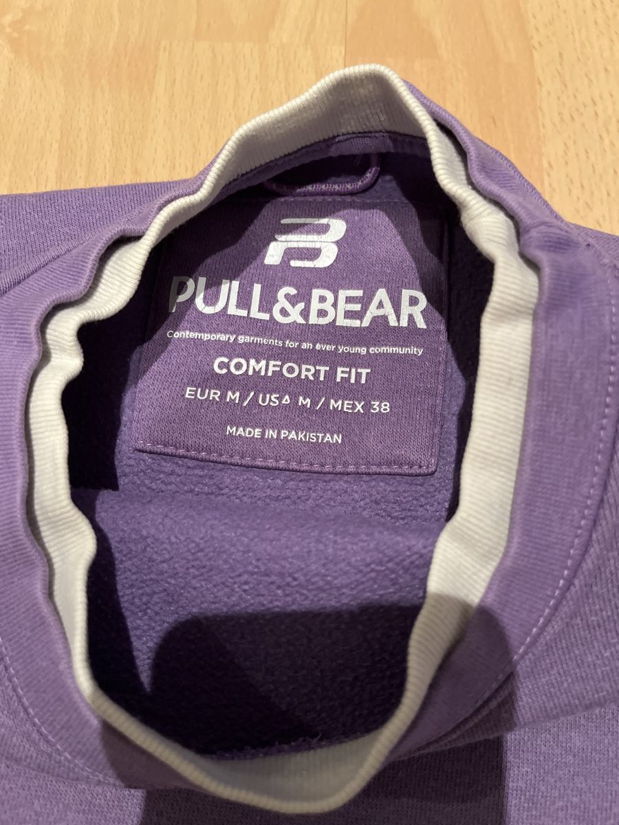 Pull&Bear Pullover & Sweatshirts: Pull&Bear Sweater Gr. M lila Oversize Look bequem – Gebraucht aus Diepoldsau von Sonne14 1