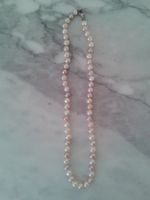 Collier und Armband mit echten Süsswasserperlen rosé etc.