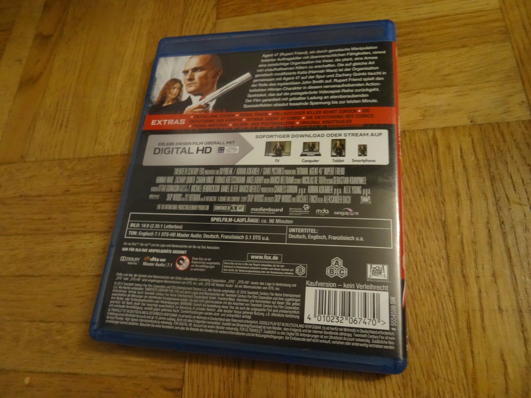 Alle DVDs: Hitman Agent 47 BLU-RAY – Gebraucht aus Olten von Disc-Verkauf 2