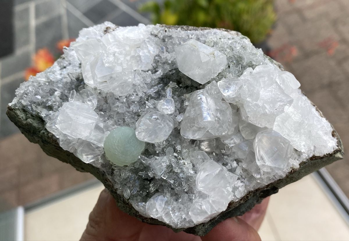 Minerali & Pietre curative: Top Apophyllit mit grünem Gyrolith – Usato da Selzach venduto da 321compac 4