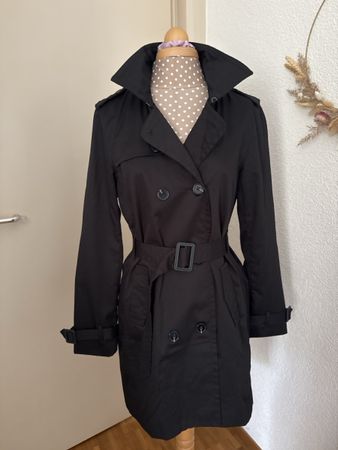 Trench-coat noir - taille 42 - NEUF 