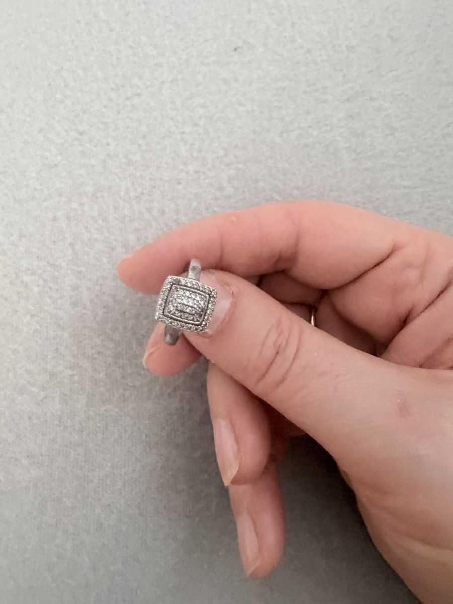 Anelli: Wunderschöner Silberring mit Zirkonia Steinen, Grösse 17 – Usato da Neuhausen venduto da tuzla75 1