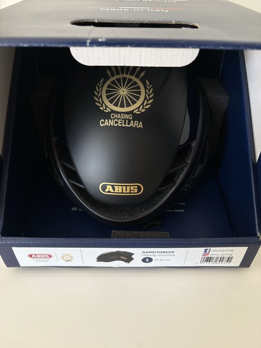 Abus Caschi: ABUS GameChanger Chasing Cancellara Helm Schwarz Grösse S – Nuovo e nell'imballaggio originale da Subingen venduto da Patrizia.21 2