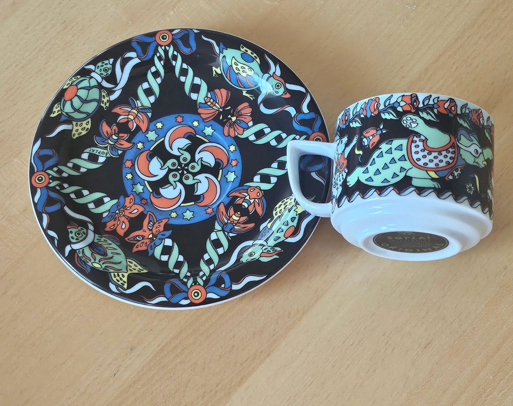 Bopla Tazze: Bopla Evolution Kaffeetasse mit UT Rosetta Teddy schwarz – Nuovo (secondo la descrizione) da Dietikon venduto da erdbeeren 2