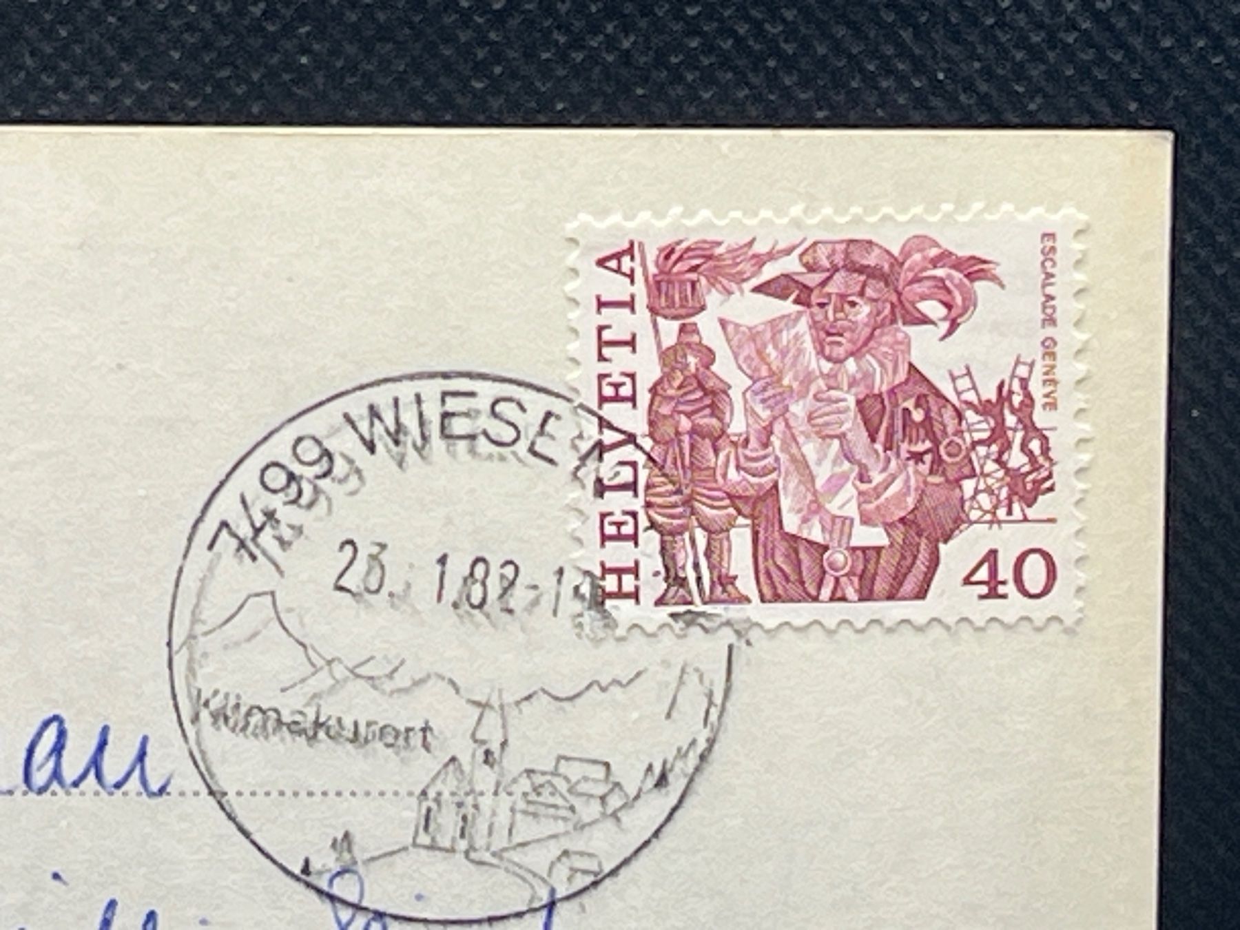Cartoline postali: Wiesen 1450m, Graubünden – Usato da Widnau venduto da Brusi9 1