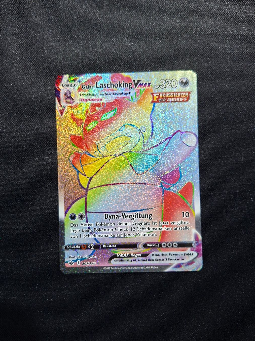 Pokémon Sammelbilder & Trading cards: Pokémon Galar-Laschoking Vmax 207/198 - DE – Gebraucht aus Valeyres-sous-Rances von gegg