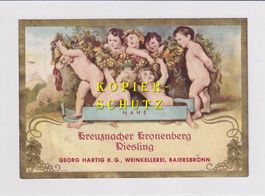 Etikette - Kreuznacher Kronenberg (Riesling) /bd