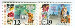 Briefmarken "Karneval". Belgien